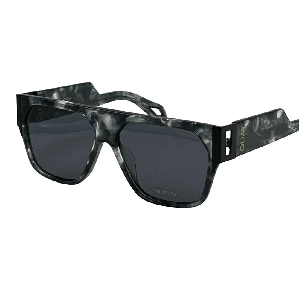 NEW QUAY AUSTRALIA Go Off black tortoise black polarized sunglasses styl…